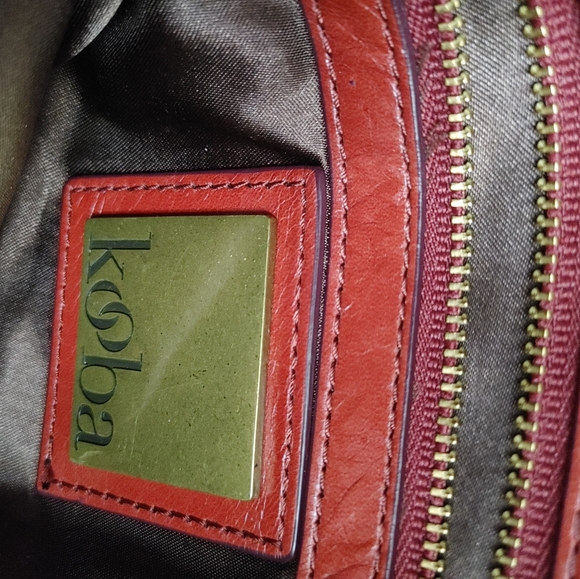 Kooba red leather handbag - Picture 6 of 9